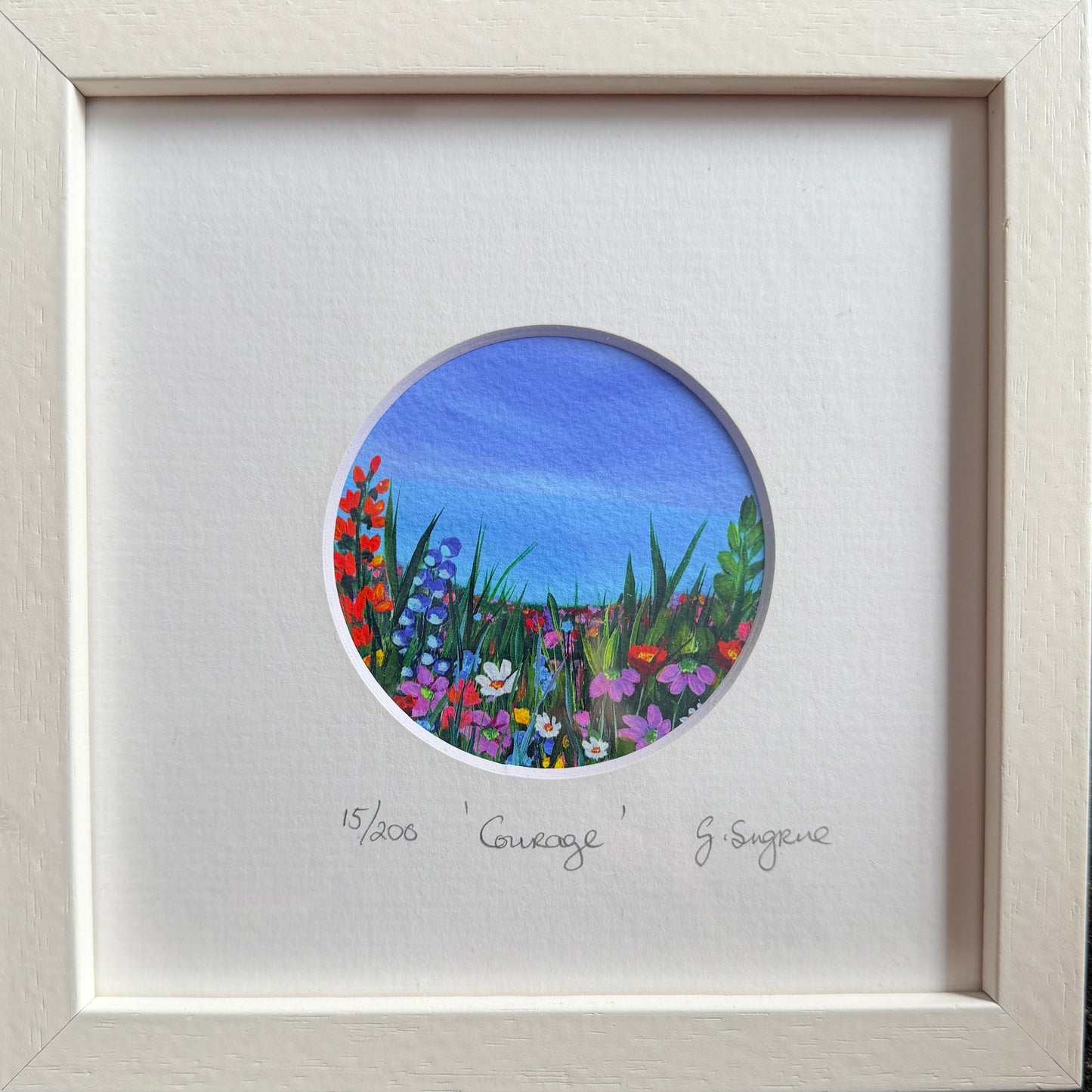 Courage - A beautiful vibrant floral print