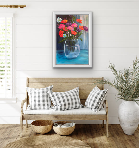 Vase Full of Hope - Original Floral Painting