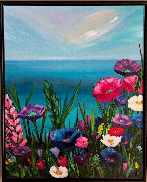 Happiness and Healing - Original acrylic painting