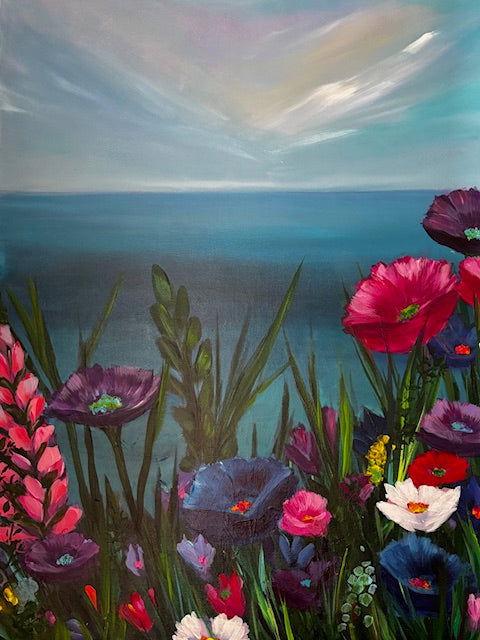 Happiness and Healing - Original acrylic painting