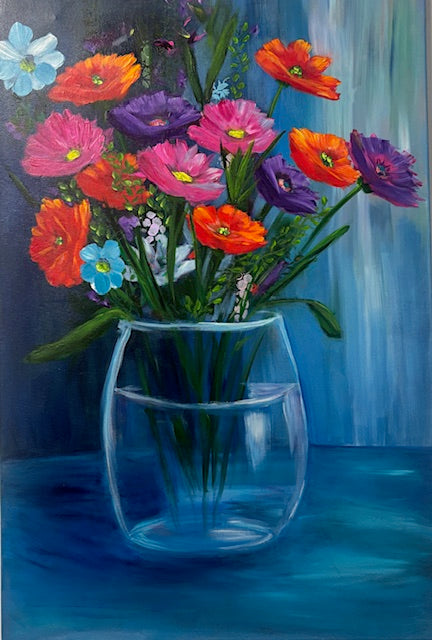 Vase Full of Hope - Original Floral Painting