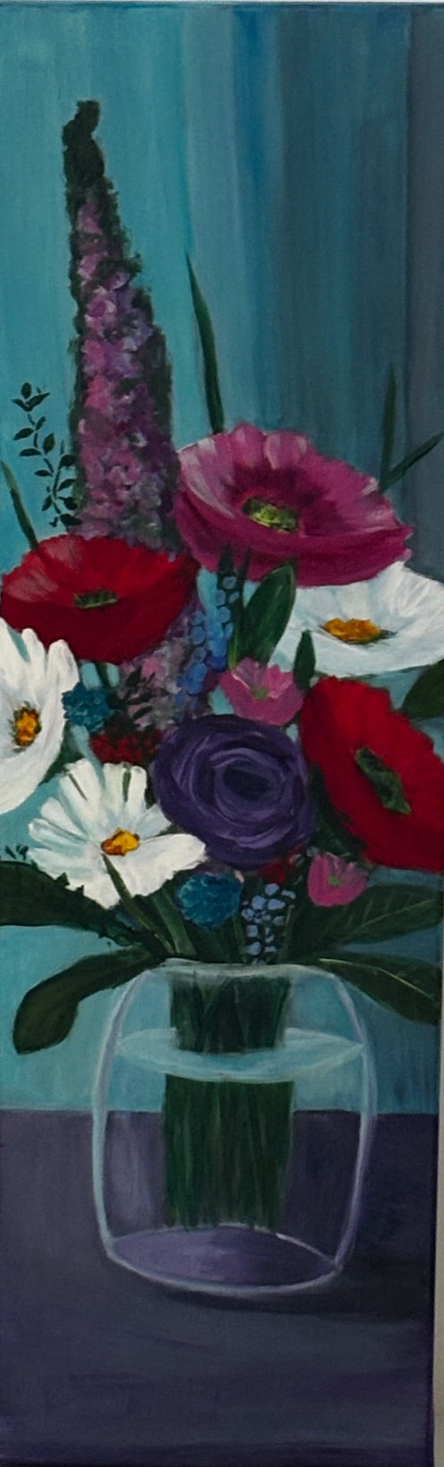 Warm Florals - original painting